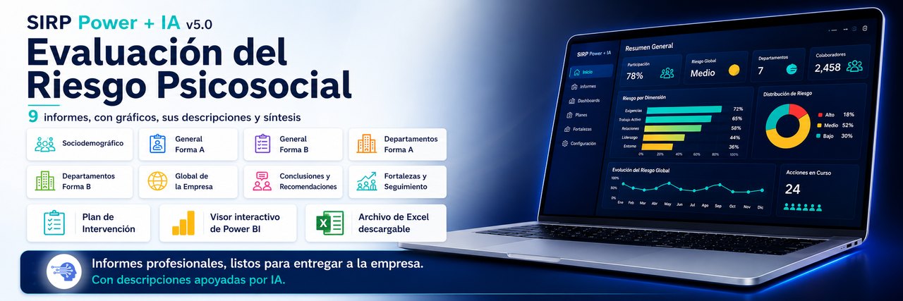 SIRP Power + IA v5.0, informes PDF, Power BI e informes técnicos apoyados por IA
